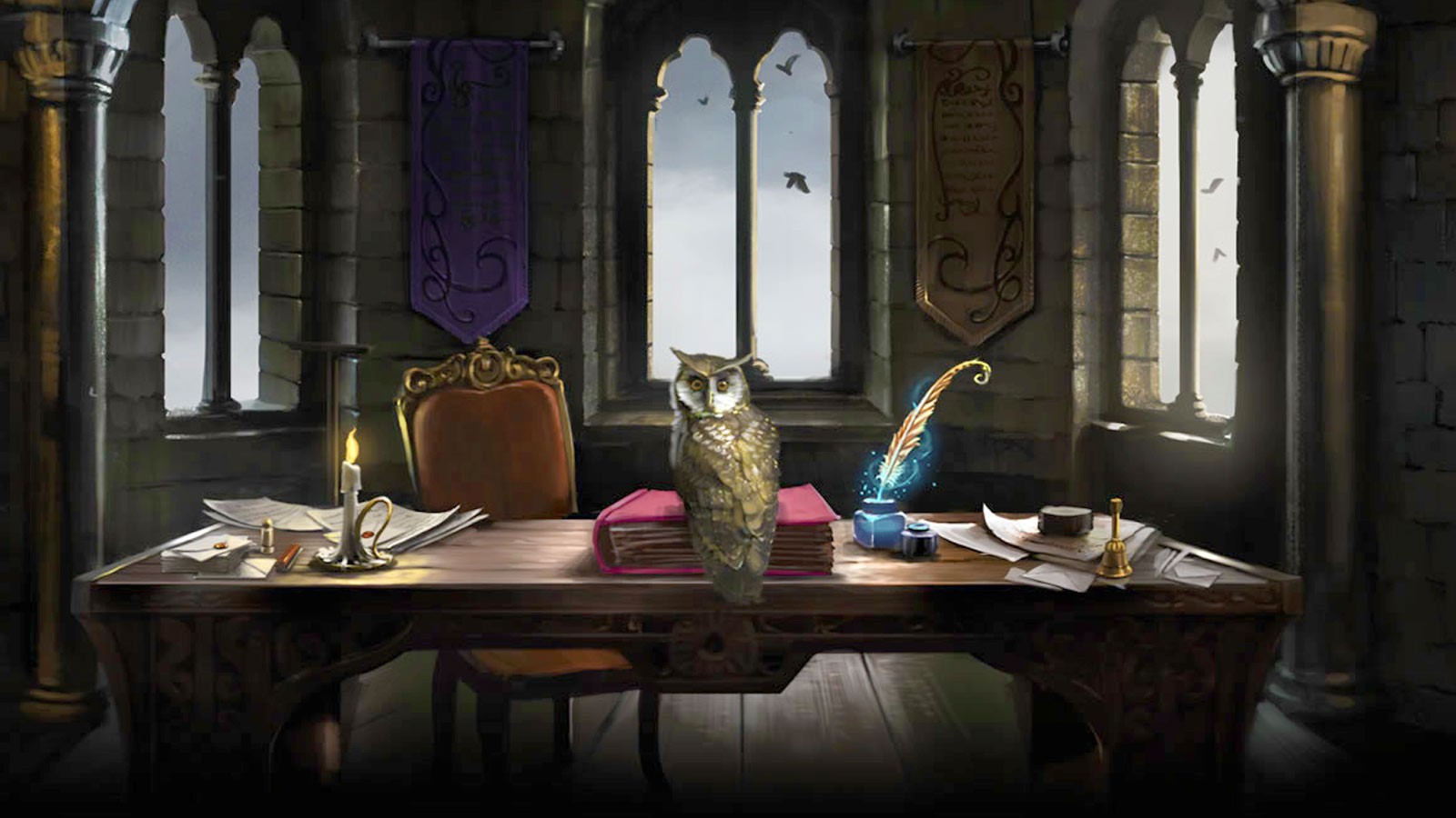 Pottermore Background: Owlry by xxtayce on DeviantArt