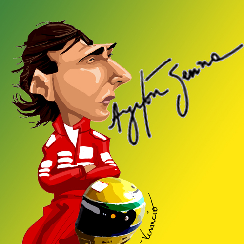 Senna Cartoon