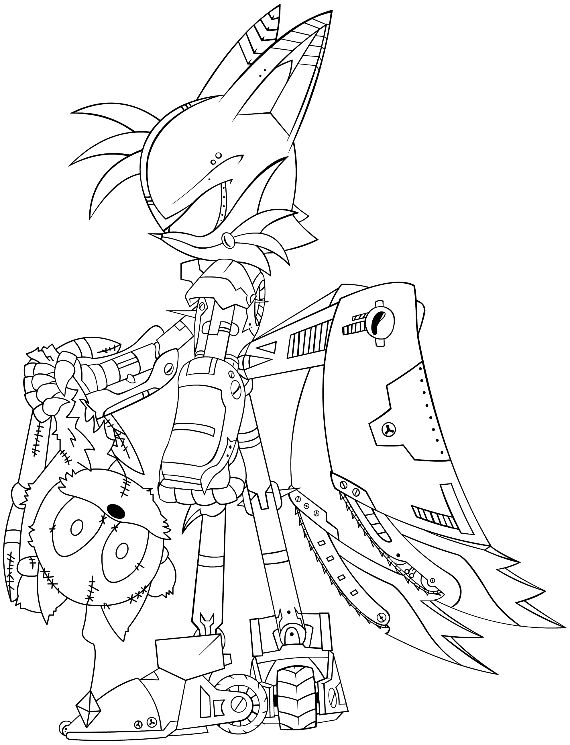 tails doll coloring pages - photo #21