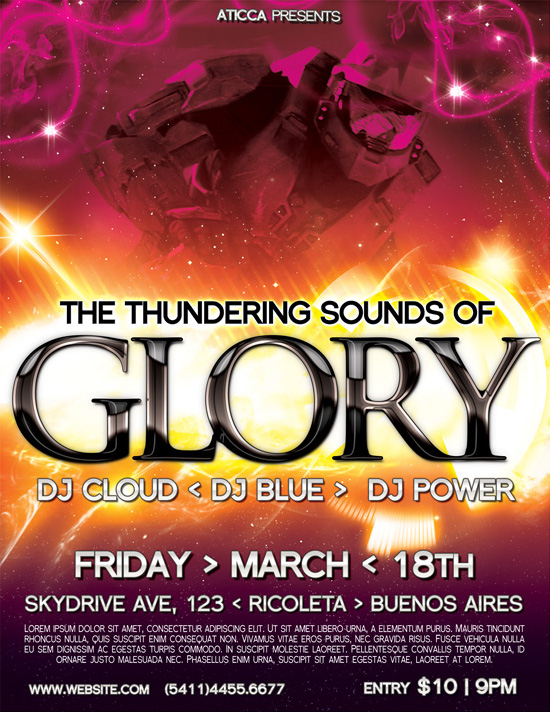 Glory Flyer Poster Template by AticcaDesign on DeviantArt
