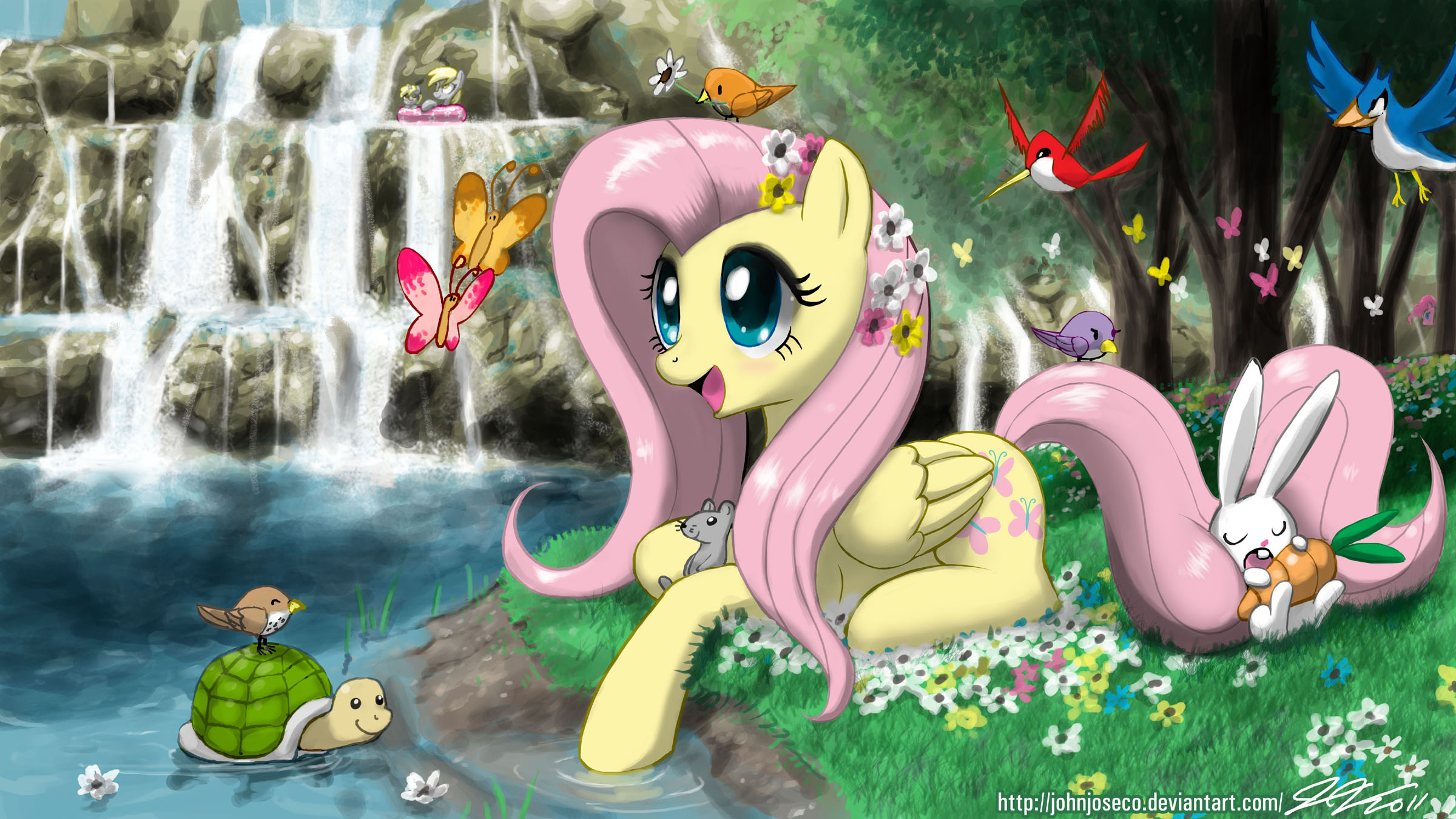 fluttershy__s_paradise_by_johnjoseco-d46