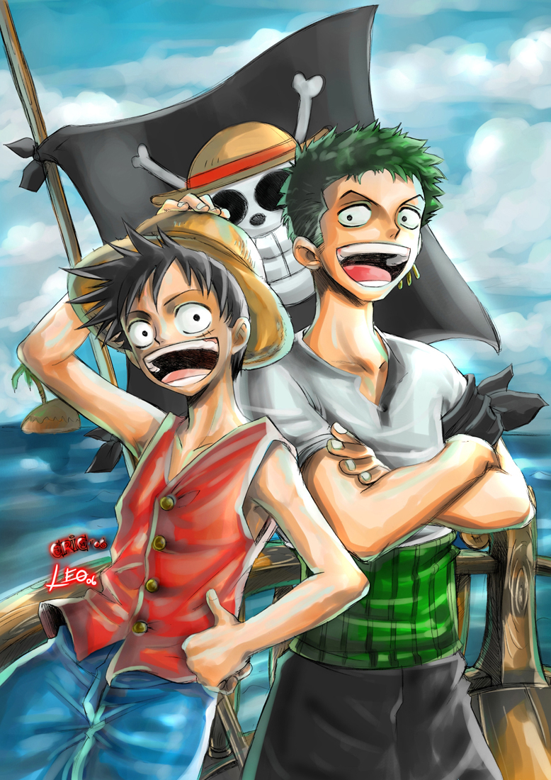 luffy_and_zoro___one_piece_by_raftand.jp
