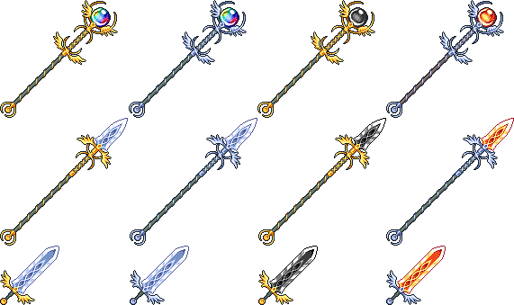 some_pixel_weapons__and_color_variations
