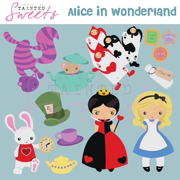 free clip art alice in wonderland characters - photo #42