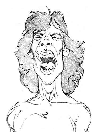 Mick Jagger sketch by BoydDesign