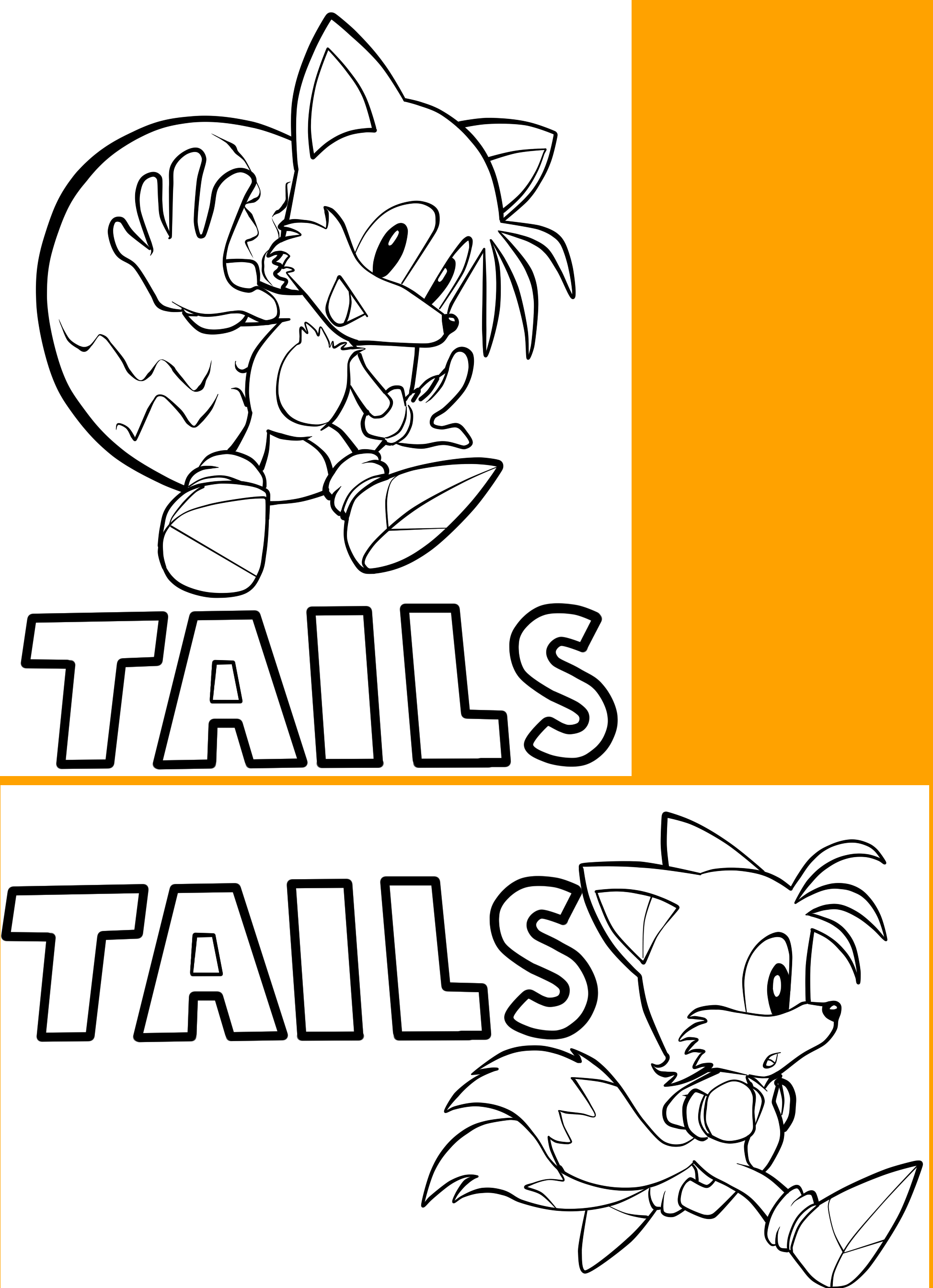 Downloadable Classic Tails Coloring Pages by FayeleneFyre on DeviantArt