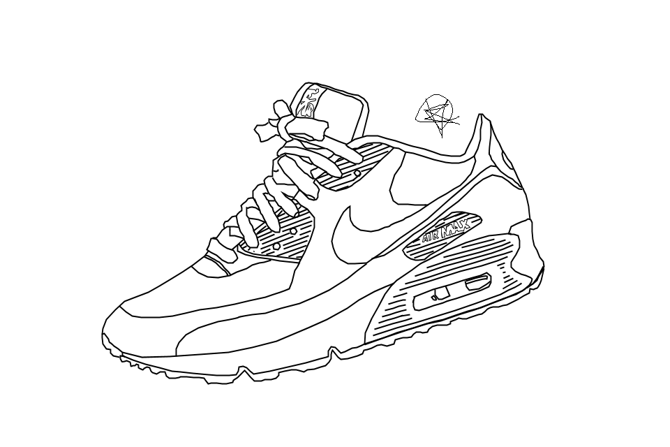 Nike Air Max Drawing by iamkezzyy on DeviantArt