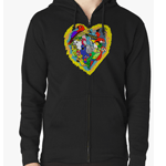 I heart parrots hoodie