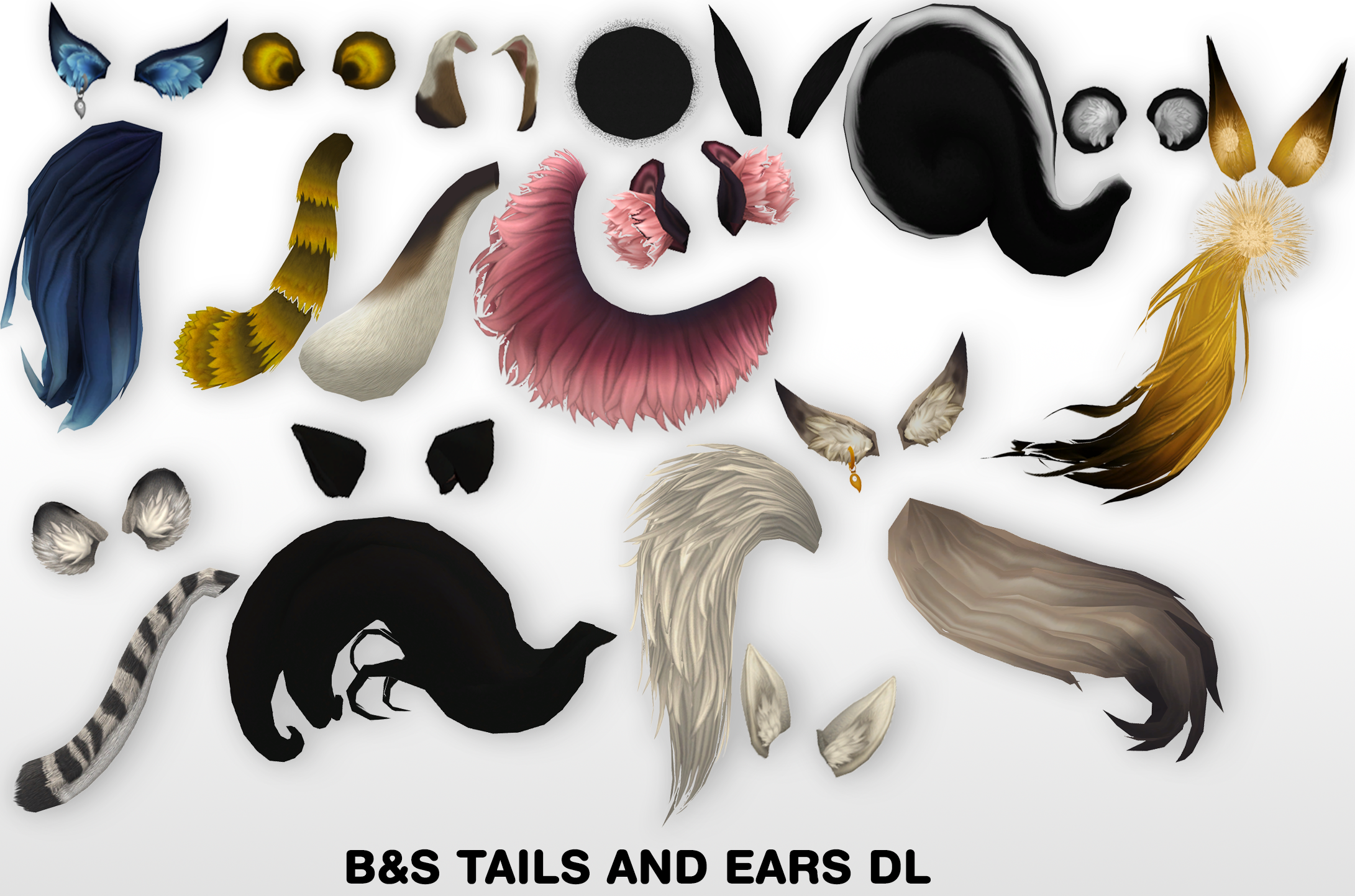 MMD Tails and Ears DL by UnluckyCandyFox on DeviantArt
