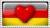 Germany Beating Heart Stamp by l8