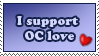 Support OC Love Stamp by Krazys-Stamps