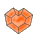 Orange Gem Heart Icon (UPDATED) by Aqua-The-Kitty