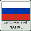 Russian language level NATIVE by TheFlagandAnthemGuy