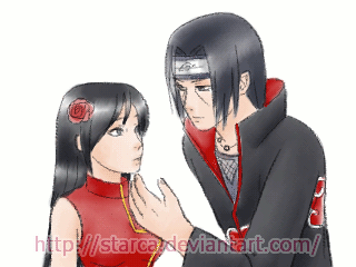 Commission kiss animation: Itachi and Yuki by starca