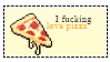 Stamp - I love pizza! by kuronuuma
