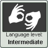 (Intermediate) Sign Language Level Stamp by imakocoa
