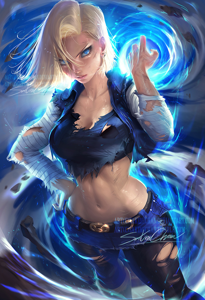Android 18 .NSFW optional. by sakimichan