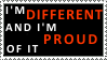Different - proud - Stamp by Bubel-Coyot